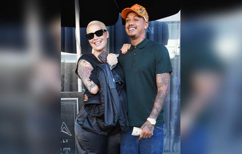 amber rose photos weeks before breakup all smiles baby daddy ae alexander son slash cheated women r