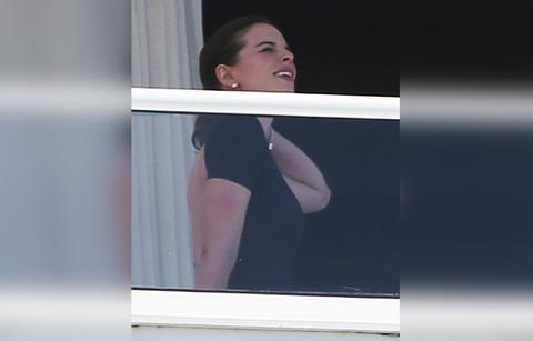 kanye west new girl julia fox date spotted on rappers hotel balcony kim kardashian