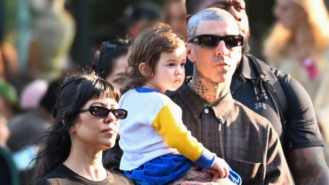 Image of Kourtney Kardashian and Travis Barker