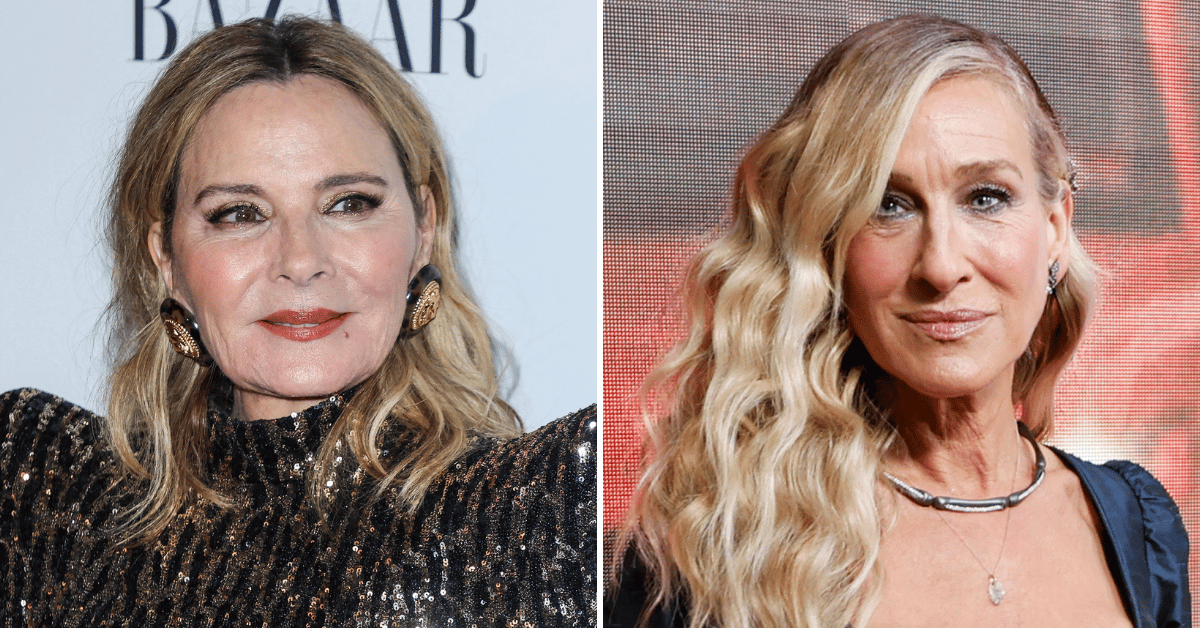 Split photo of Kim Cattrall and Sarah Jessica Parker