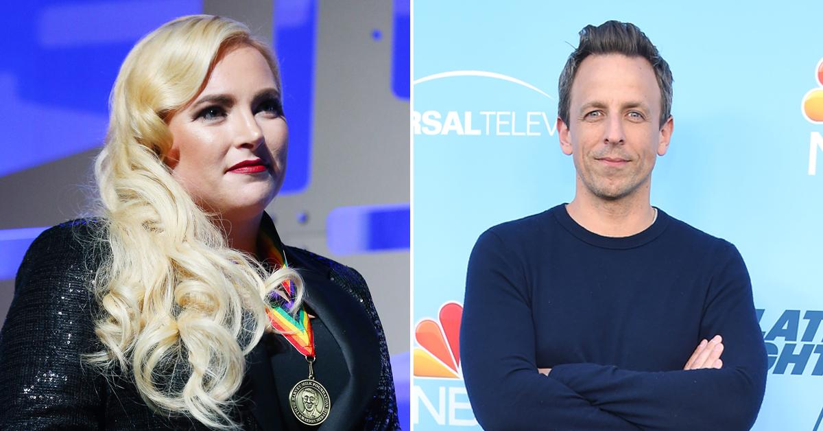 meghan mccain trashes seth meyer memoir claims uncomfortable when she on show pregnant