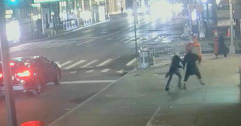 cctv footage shows jonathan majors being chased by grace after alleged attack