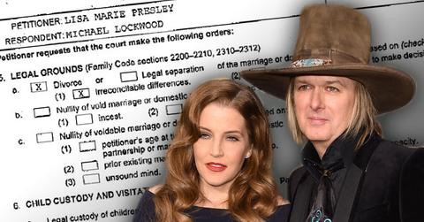 Lisa Marie Presley Divorce Papers