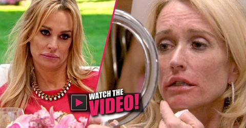 //kim richards asks taylor armstrong for lip injection tips