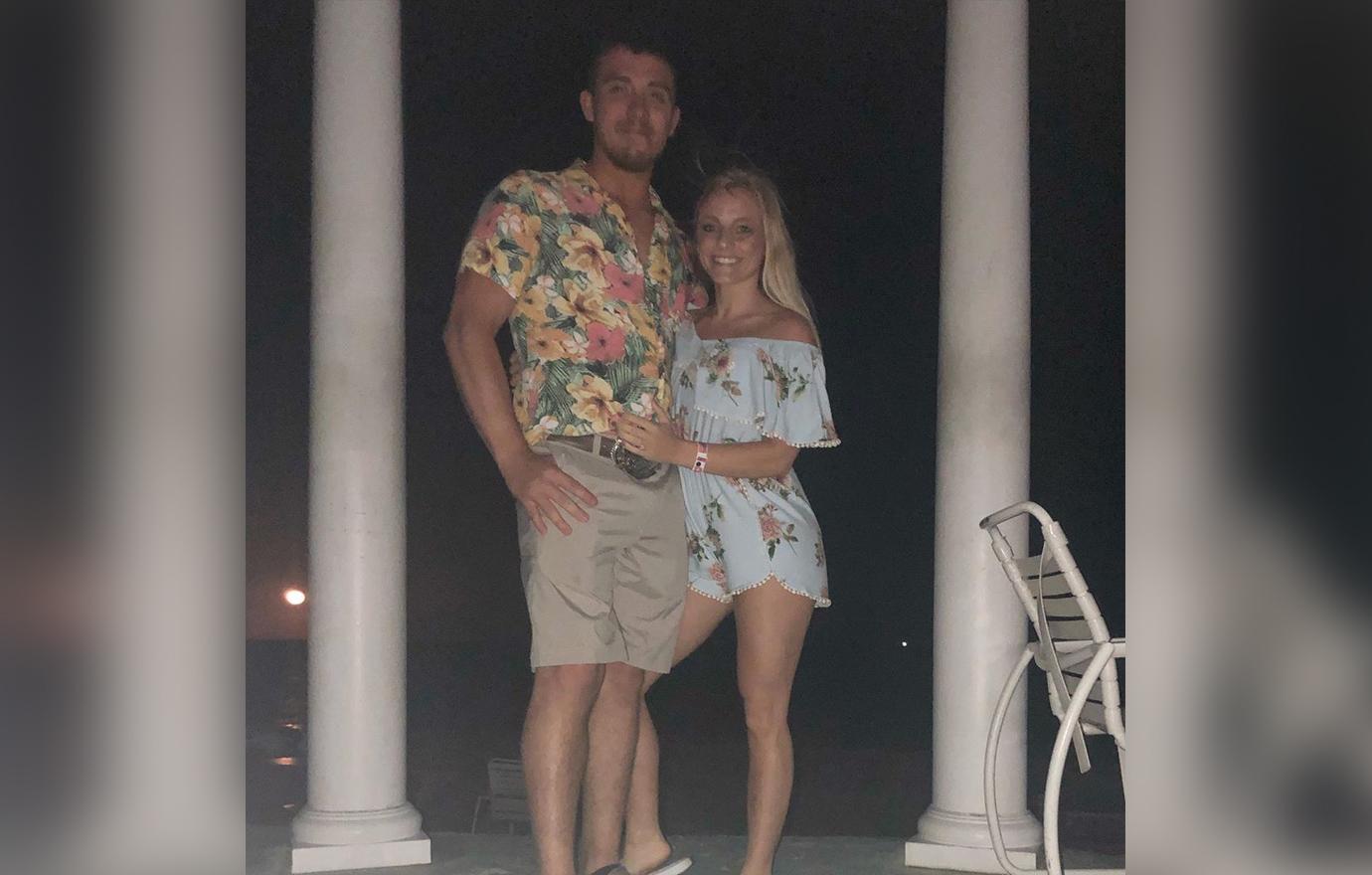 Mackenzie McKee and Josh Pose Outside At Night