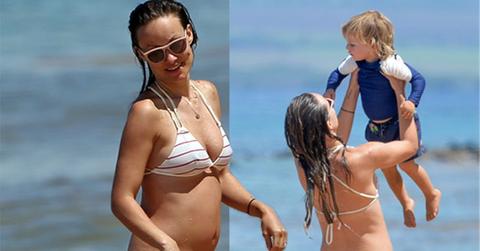 //olivia wilde pregnant bikini baby bump maui pp