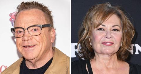 Photo of Tom Arnold and Roseanne Barr