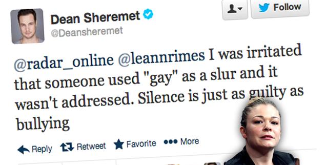 //dean sheremet leann rimes gay slur silence wide