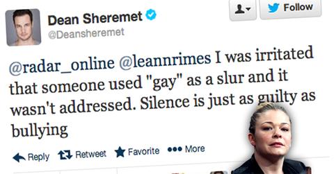 //dean sheremet leann rimes gay slur silence wide