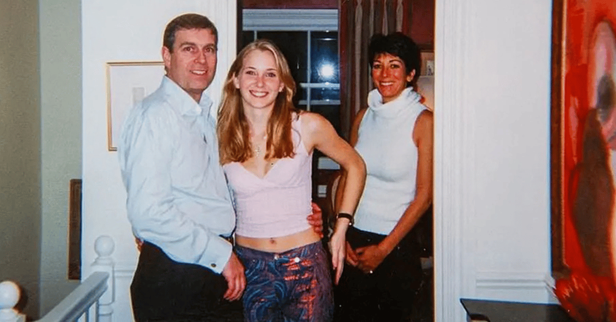 Photo of Andrew Mountbatten Windsor, Virginia Giuffre, Ghislaine Maxwell