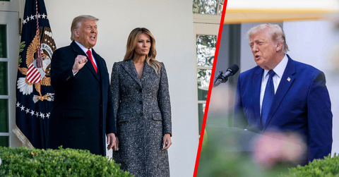 Melania Trump made a public appearance for the first time in more than a month.