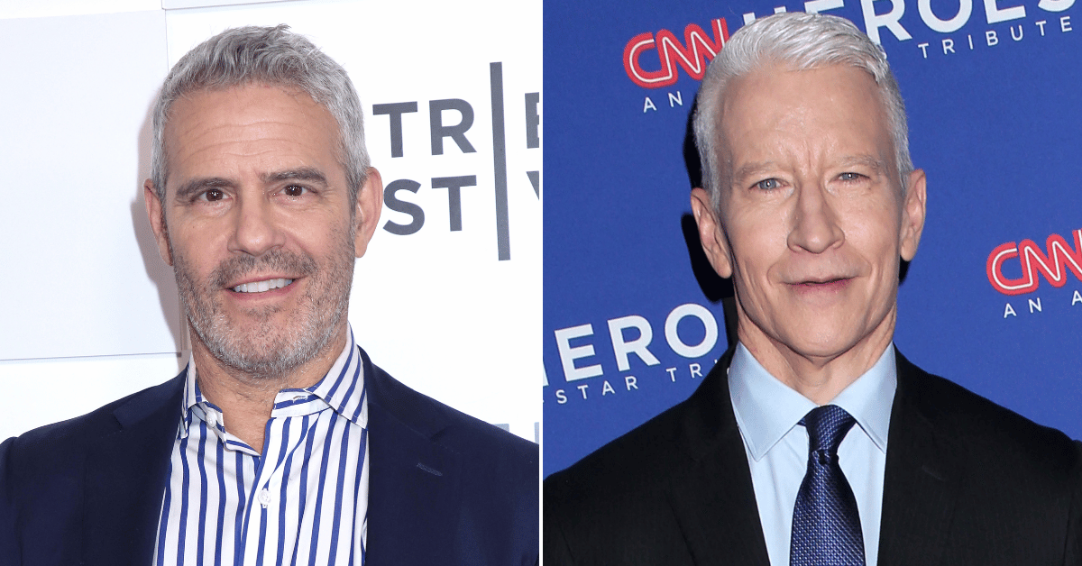 Split photo of Andy Cohen, Anderson Cooper