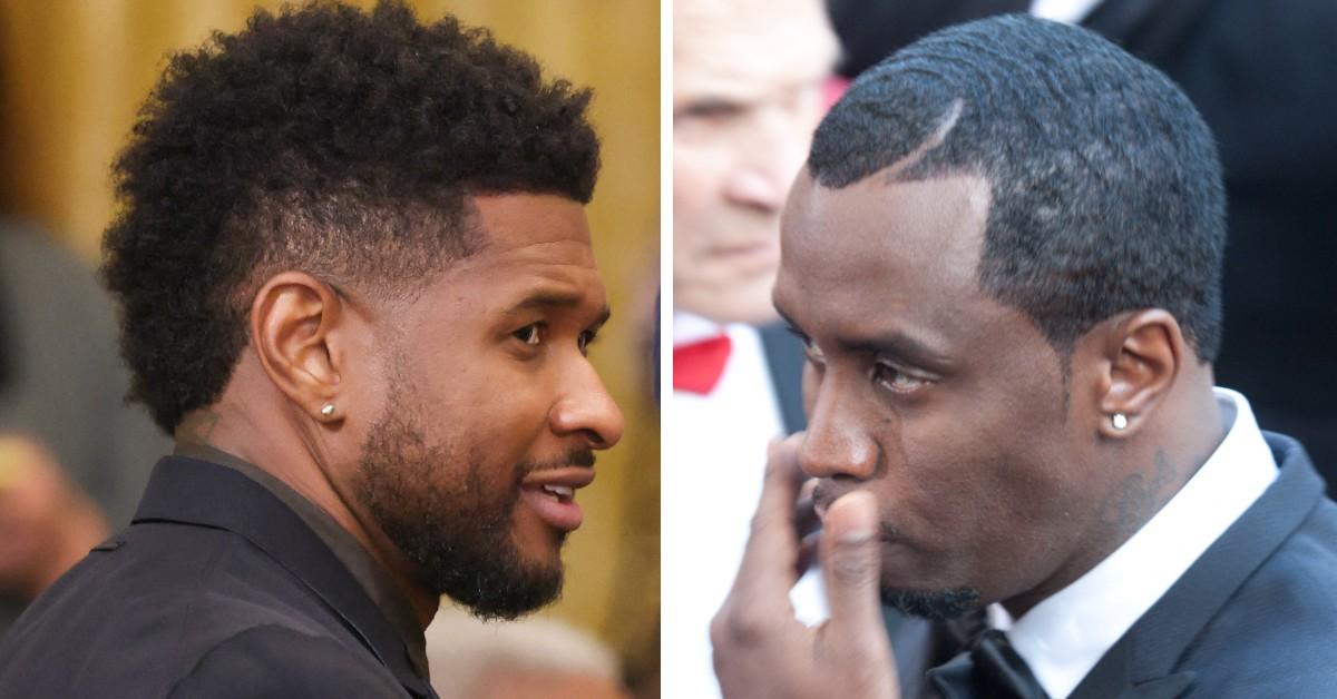 Composite photo of Usher, Sean 'Diddy' Combs