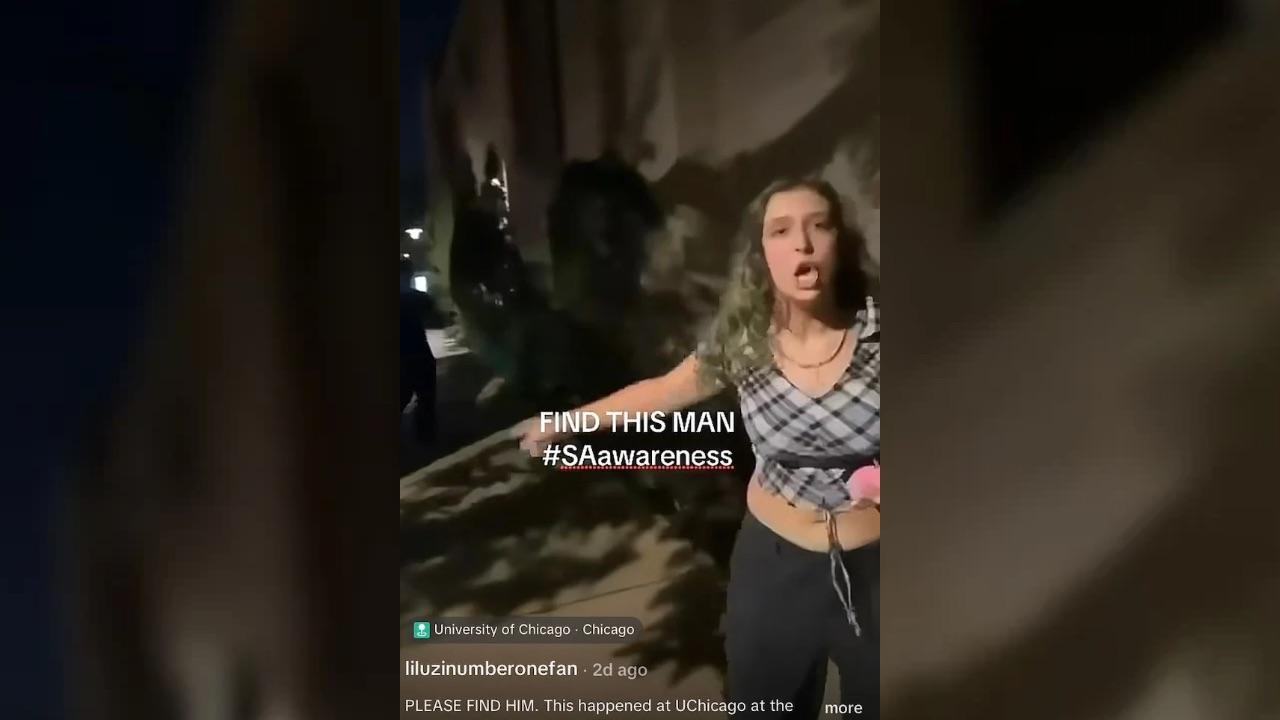 Screenshot of video showing victim's friend and assailant 