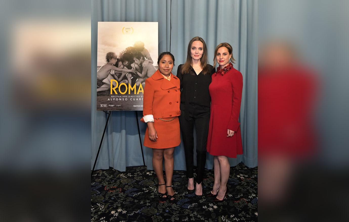 Angelina Jolie And Alfonso Cuaron Attend Roma Screening