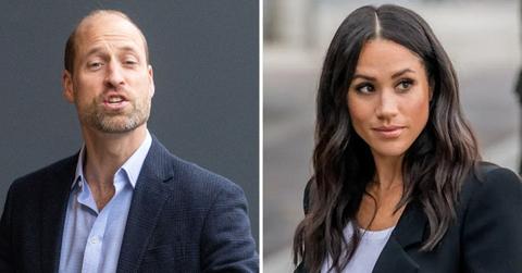 Split photos of Prince William and Meghan Markle