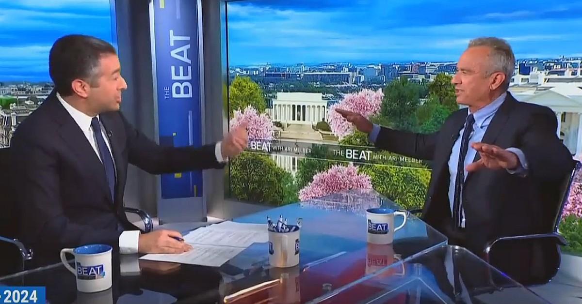 rfk jr and msnbc host ari melber clash in explosive interview  msnbc