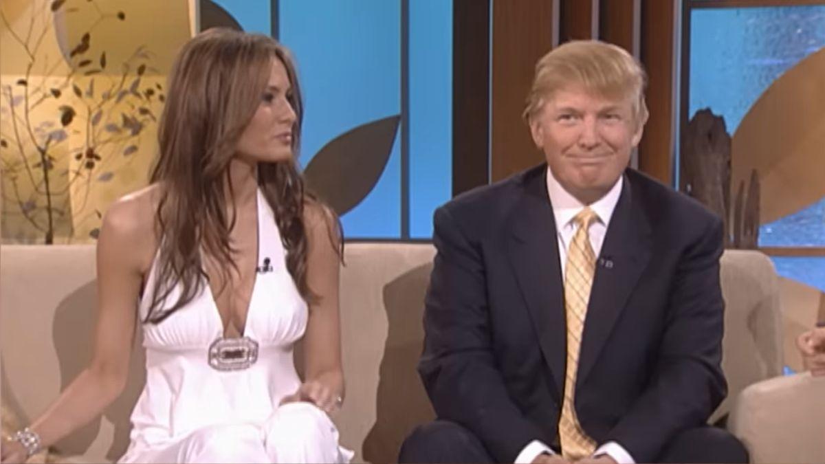 donald and melania Trump on ellen