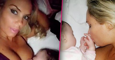 //coco austin breastfeeding boobs breast implants pp