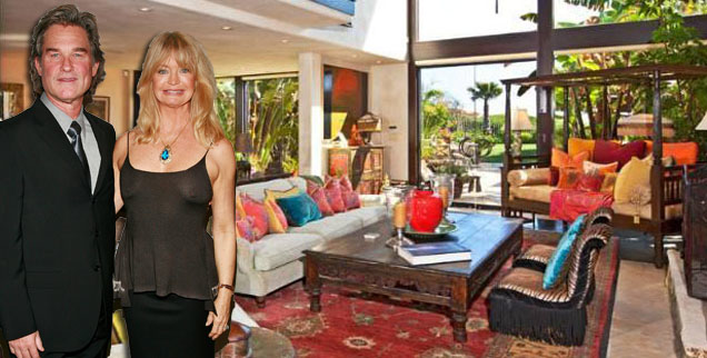 //goldie hawn kurt russell malibu house wide getty