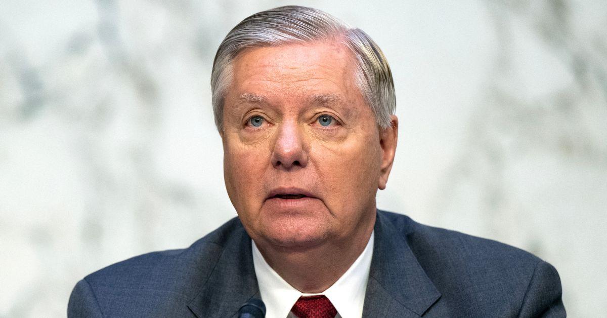 lindsey graham argues poster tweet senate floor vote foreign aid bill