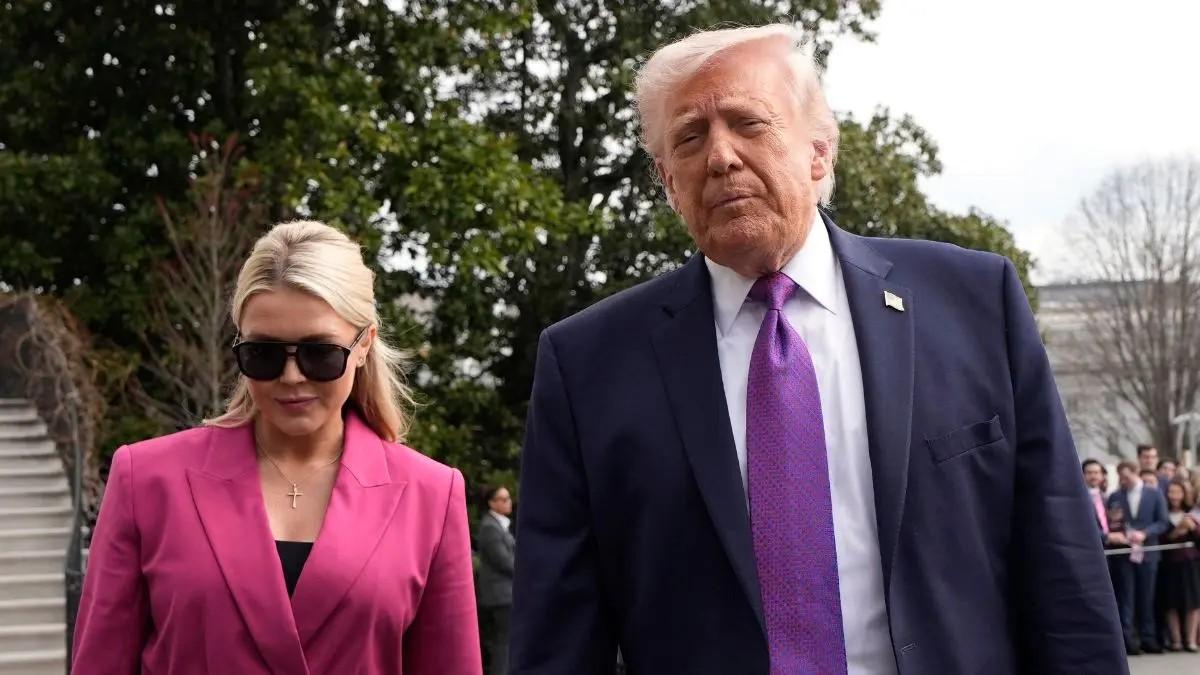 karoline leavitt and donald trump.