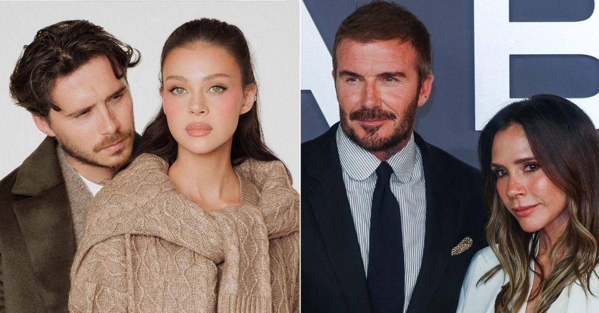 picture of Brooklyn Beckham, Nicola Peltz, David Beckham and Victoria Beckham