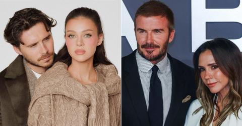 picture of Brooklyn Beckham, Nicola Peltz, David Beckham and Victoria Beckham