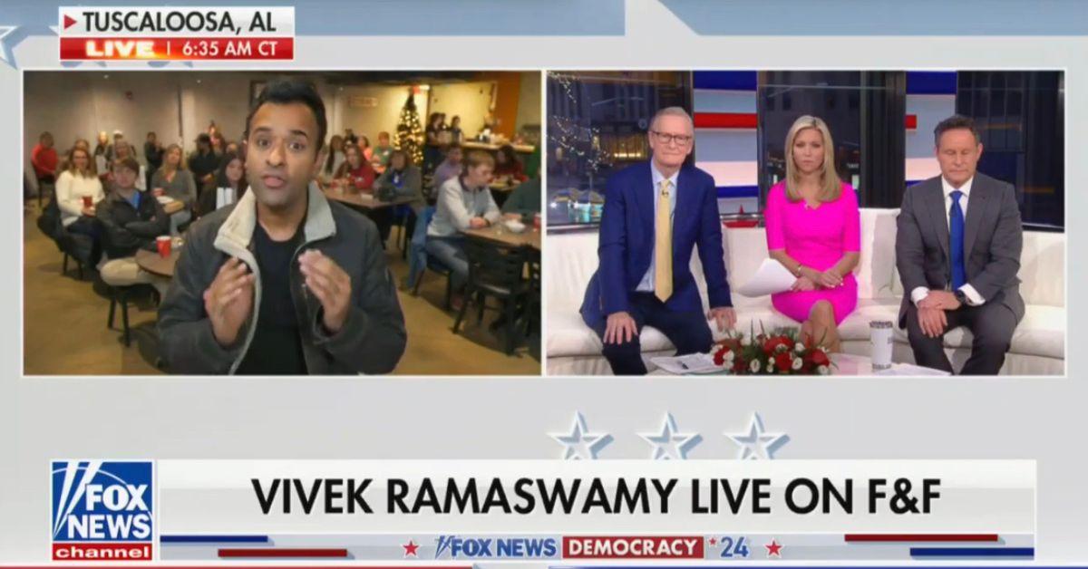 fox news brian kilmeade mocks vivek ramaswamy bonehead ukraine policy