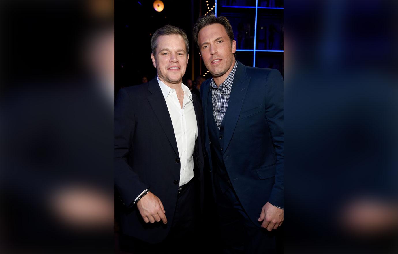 Matt Damon Lindsay Shookus Dinner Split Ben Affleck