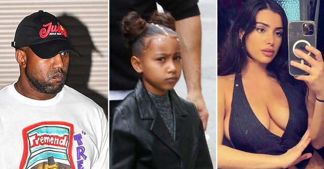 kanye his daughter north his new wife bianca censori west pp