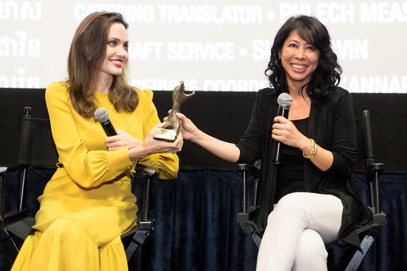 //angelina jolie friendship cambodian writer loung ung