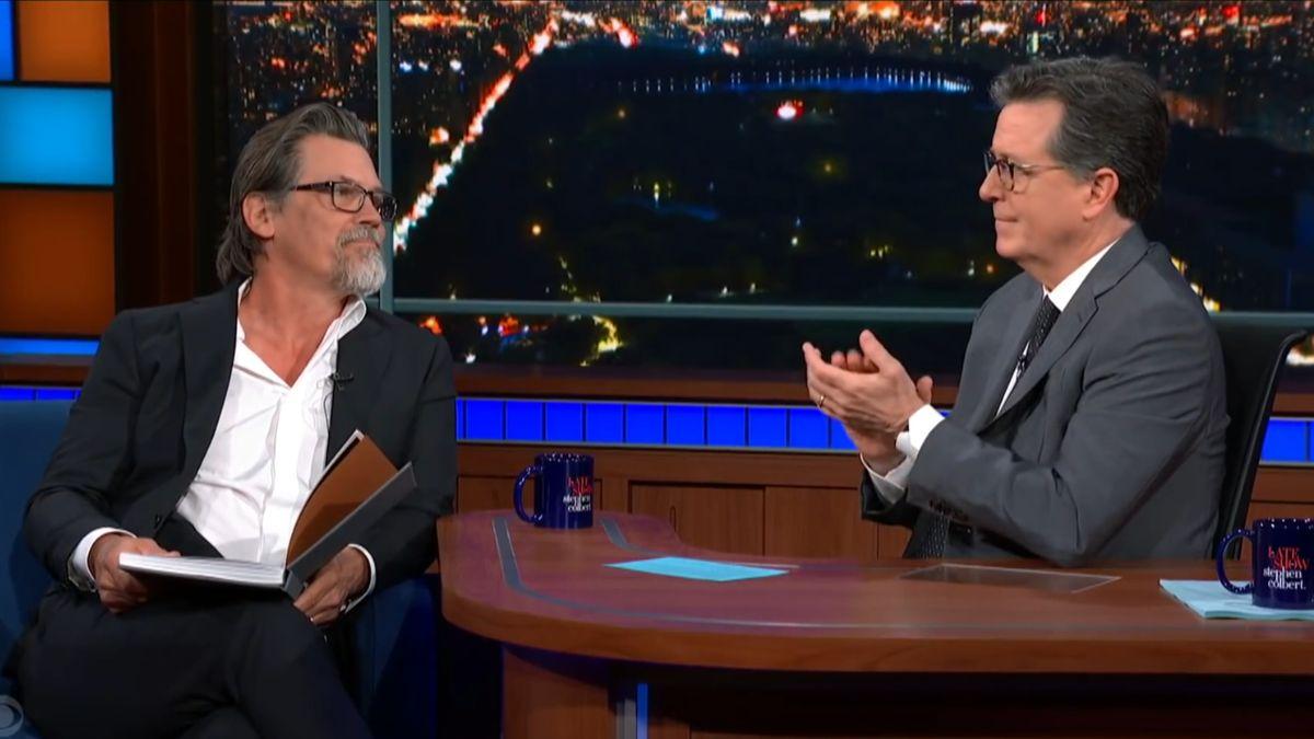 Photo of Josh Brolin Carter And Stephen Colbert