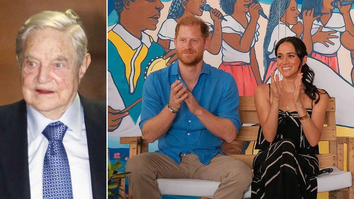 Photo of George Soros, Harry, Meghan Markle