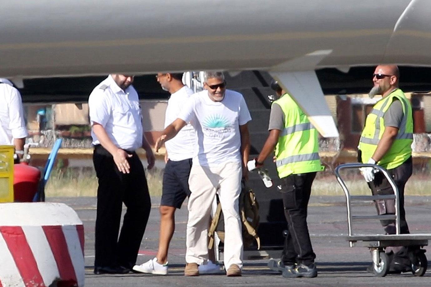 George Clooney Limping Car Accident