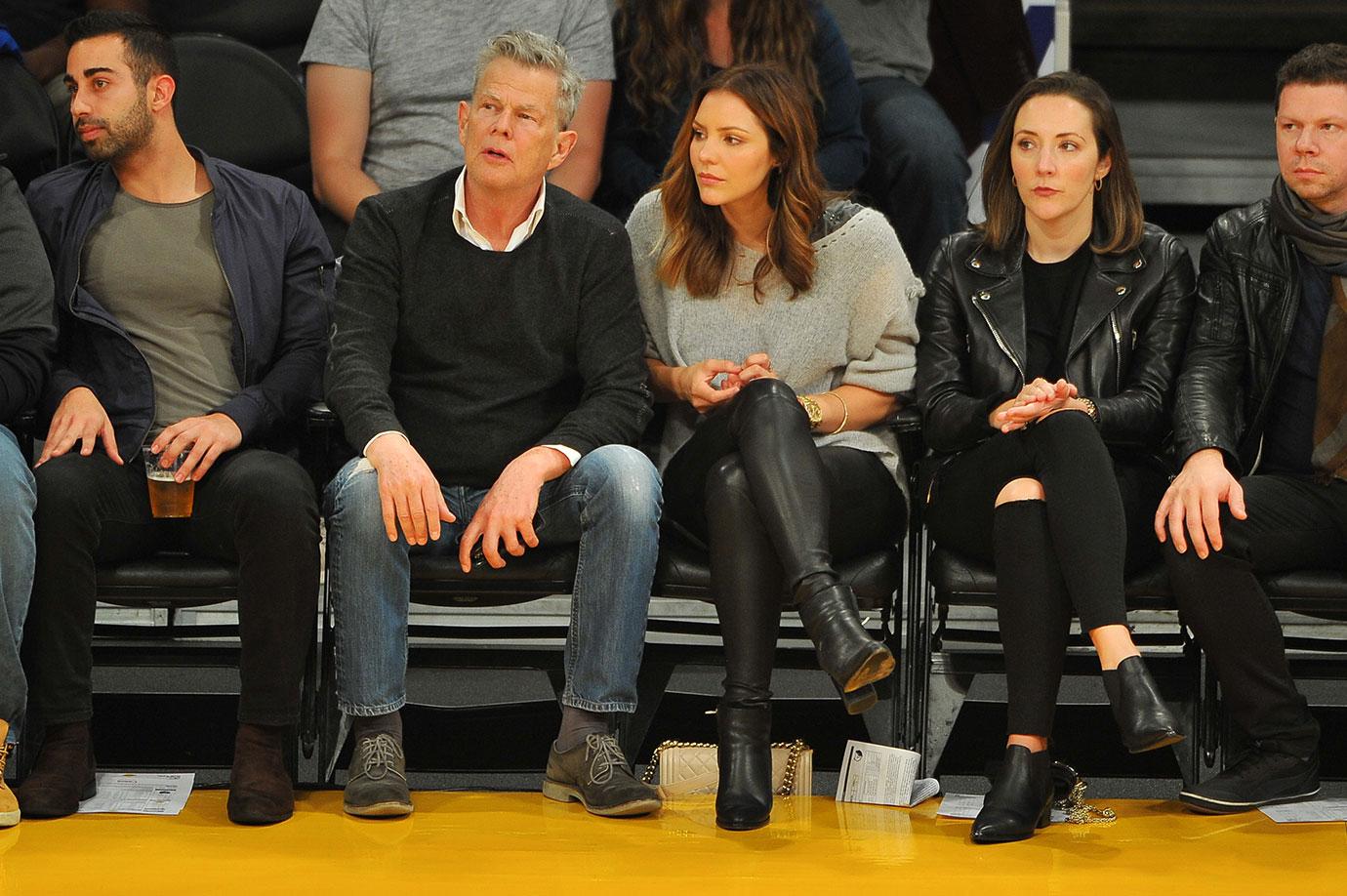 David Foster Katharine McPhee Lakers Game