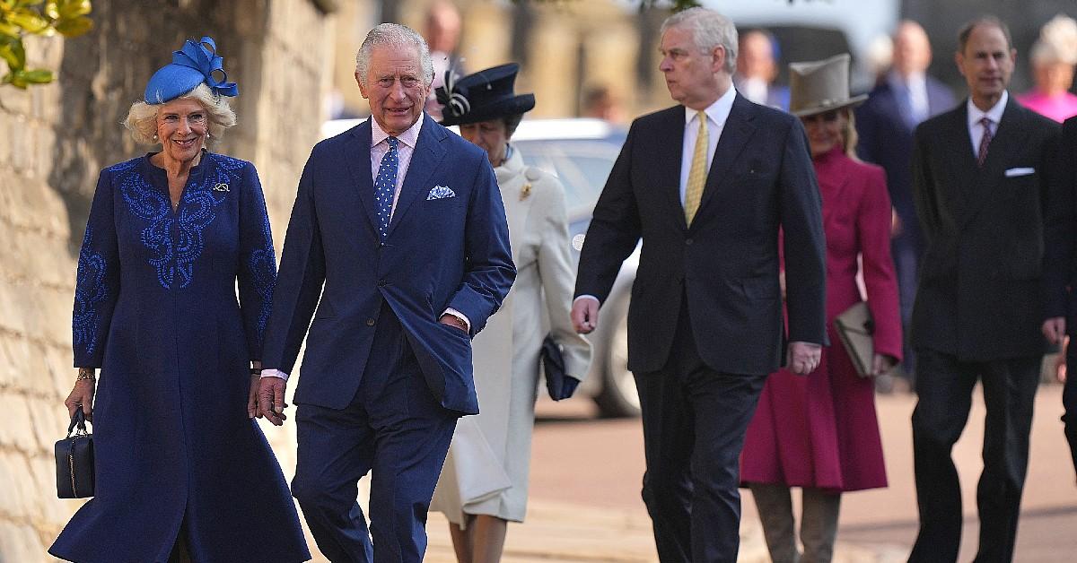 Photo of Princess Anne, Queen Camilla, King Charles and Andrew Windsor
