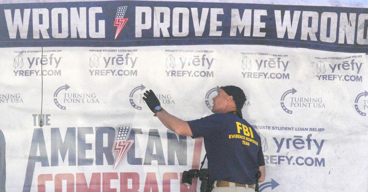 Photo of FBI Evidence Team member