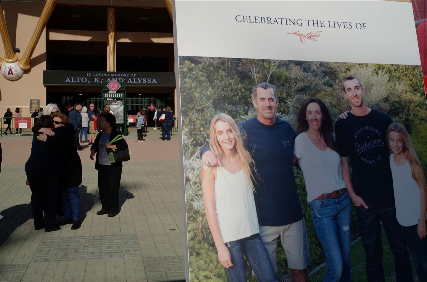 Heartbreaking Photos Memorial Held For Altobelli Family Killed In Kobe Bryant Helicopter Crash