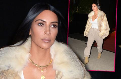 Kim Bares Her Boobs In Frigid NYC