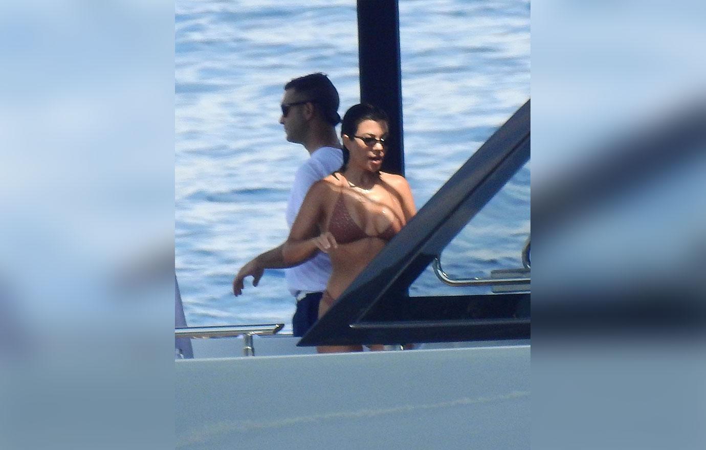 Kourtney Kardashian On Yacht For Daughter Penelope's Birthday