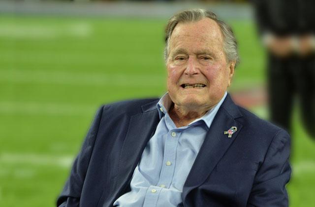 //george hw bush hospitalized houston pp