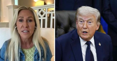 Photo of Marjorie Taylor Greene and Donald Trump