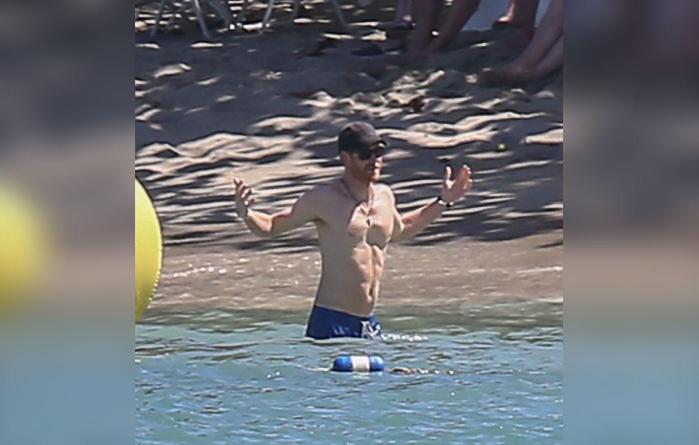 Prince Harry Shirtless Beach Jamaica Meghan Markle Wedding