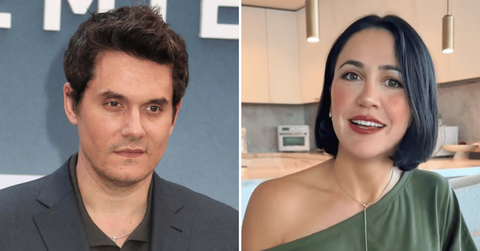 Split photo of John Mayer, Kat Stickler