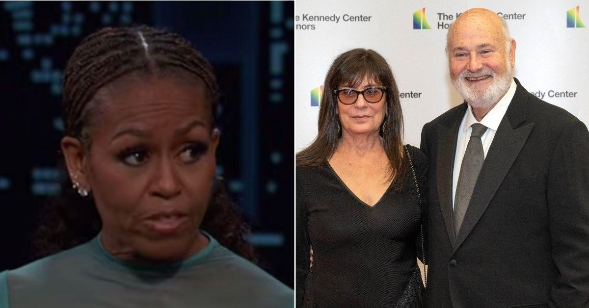 picture of Michelle Obama and Rob Reiner and Michele Singer