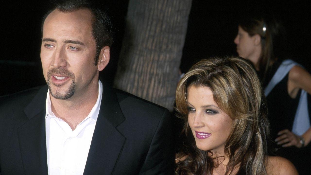 Image of Lisa Marie Presley and Nicolas Cage were married for less than six months before filing for divorce.