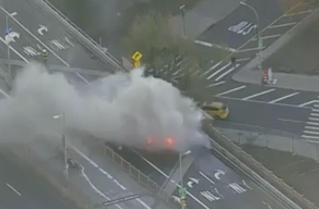 Brooklyn Bridge Fire Video