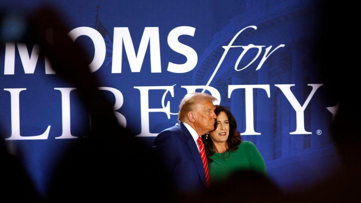 A photo of Donald Trump and Tiffany Justice