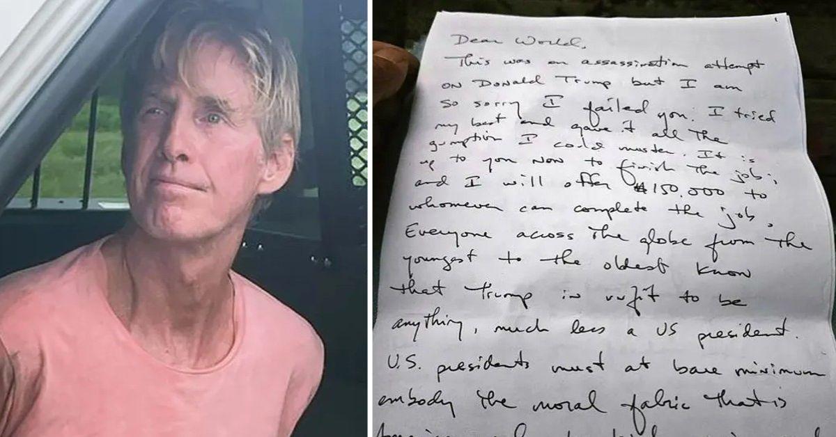 READ THE MANIFESTO: Trump's 'Would-Be Assassin' Ryan Wesley Routh Wrote Chilling Kill Letter Before Golf Club Shooting Attempt — 'I Am So Sorry I Failed You'